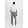 Defacto D9837 Gri Sergio Regular Fit Normal Kalıp Normal Bel Boru Paça Jean Pantolon