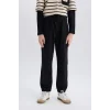 Defacto B6713 Siyah Erkek Çocuk Jogger Fit Jogger Paça Gabardin Pantolon