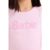 Defacto E6521 Pembe Kız Çocuk Barbie Bisiklet Yaka Atlet
