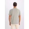 Defacto V7699 Haki %100 Pamuk New Regular Fit Bisiklet Yaka Basic Düz Kısa Kollu Tişört