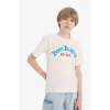 Defacto E0082 Beyaz Erkek Çocuk Bisiklet Yaka Baskılı Kısa Kollu Tişört