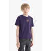 Defacto E0086 Mor Erkek Çocuk Bisiklet Yaka Nakışlı Kısa Kollu Tişört