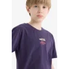 Defacto E0086 Mor Erkek Çocuk Bisiklet Yaka Nakışlı Kısa Kollu Tişört