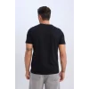 Defacto D7938 Siyah %100 Pamuk Regular Fit V Yaka Pamuklu Basic Düz Kısa Kollu Siyah Tişört