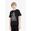 Defacto D9281 Siyah Erkek Çocuk Bisiklet Yaka Baskılı Kısa Kollu Tişört