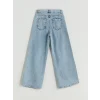 LCW Kids Mavi Wideleg Kız Çocuk Jean Pantolon