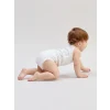 LCW baby Ekru Organik Kumaş Kız Bebek Çıtçıtlı Bodysuit 3lü