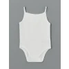 LCW baby Ekru Organik Kumaş Kız Bebek Çıtçıtlı Bodysuit 3lü