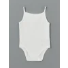 LCW baby Ekru Organik Kumaş Kız Bebek Çıtçıtlı Bodysuit 3lü
