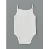 LCW baby Ekru Organik Kumaş Kız Bebek Çıtçıtlı Bodysuit 3lü