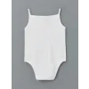 LCW baby Ekru Organik Kumaş Kız Bebek Çıtçıtlı Bodysuit 3lü