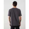 XSIDE Antrasit Bisiklet Yaka Baskılı Penye Erkek Tişört