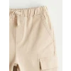 LCW Kids Bej Beli Lastikli Erkek Çocuk Kargo Jogger Pantolon