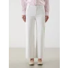 LCW Modest Beyaz Wideleg Kadın Jean Pantolon