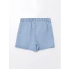 LCW Kids Indigo Beli Lastikli Kız Çocuk Jean Şort Etek