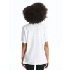 XSIDE ACTIVE Beyaz Bisiklet Yaka Baskılı Kısa Kollu Kadın Tişört
