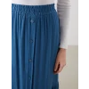 LCW Grace Mavi Beli Lastikli Dokulu Kadın Etek