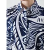 LCWAIKIKI Classic Lacivert Desenli Kadın Gömlek Tunik