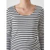 LCWAIKIKI Classic Siyah U Yaka Çizgili Kadın Body