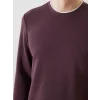 LCWAIKIKI Classic Mürdüm Bisiklet Yaka Uzun Kollu Erkek Sweatshirt