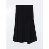 LCWAIKIKI Classic Siyah Beli Lastikli Kadın Etek