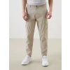 XSIDE Bej Standart Kalıp Gabardin Erkek Pantolon