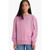 Defacto A2797A8PN455 Pembe Kız Çocuk Relax Fit Bisiklet Yaka Basic Düz Okul Sweatshirt