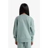 Defacto A2797A8GN1129 Yeşil Kız Çocuk Relax Fit Bisiklet Yaka Basic Düz Okul Sweatshirt