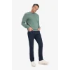 Defacto E8339AXKH458 Haki %100 Pamuk Regular Fit Bisiklet Yaka Sweatshirt