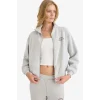 Defacto E9507AXGR93 Gri Relax Fit Yarım Balıkçı Yaka Baskılı Kalın Fermuarlı Sweatshirt