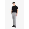 Defacto Y2651AZGR210 Gri Jogger Fit Beli Bağcıklı Lastikli Esnek Kumaş Cepli Duble Paça Pantolon