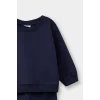 Defacto E8434A5NV241 Lacivert Erkek Bebek 2li Takım Basic Düz Sweatshirt Eşofman Altı