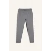 Defacto Y2651AZGR210 Gri Jogger Fit Beli Bağcıklı Lastikli Esnek Kumaş Cepli Duble Paça Pantolon
