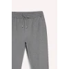 Defacto Y2651AZGR210 Gri Jogger Fit Beli Bağcıklı Lastikli Esnek Kumaş Cepli Duble Paça Pantolon