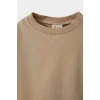 Defacto E8430A5BG109 Bej Erkek Bebek 2li Takım Basic Düz Sweatshirt Eşofman Altı