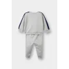 Defacto F3301A5GR503 Gri Erkek Bebek 2li Takım Okul Baskılı Sweatshirt Eşofman Altı