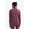 Defacto D7126AXBR492 Bordo DeFactoFit Oversize Geniş Kalıp Yarım Fermuarlı Dik Yaka Modal Sweatshirt