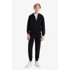 Defacto K8846A6BK81 Siyah Erkek Çocuk Beli Lastikli Okul Jogger Eşofman Altı