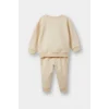 Defacto E8999A5ER42 Ekru Erkek Bebek 2li Takım Baskılı Sweatshirt Eşofman Altı