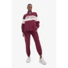 Defacto E8946AXBR170 Bordo DeFactoFit NBA Chicago Bulls Oversize Geniş Kalıp Yarım Fermuarlı Sporcu Sweatshirt