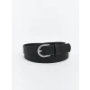 LCW ACCESSORIES Siyah Deri Görünümlü Kadın Kemer 2li