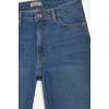 Defacto E9166AXNM28 Mavi Mia Flare Fit Normal Bel İspanyol Paça Uzun Jean Pantolon