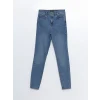 LCW Jeans Indigo Jüpiter Süper Skinny Fit Kadın Jean Pantolon