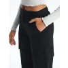 XSIDE Siyah Standart Fit Kadın Kargo Pantolon