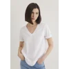 Mavi 166248-620 V Yaka Beyaz Basic Tişört