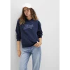 Mavi 1S10420-82318 Mavi Logo Baskılı Kapüşonlu Lacivert Sweatshirt