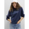 Mavi 1S10420-82318 Mavi Logo Baskılı Kapüşonlu Lacivert Sweatshirt