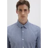 Mavi 0211404-91333 Çizgili Mavi Gömlek