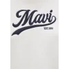 Mavi 1S10419-80194 Mavi Logo Baskılı Beyaz Sweatshirt