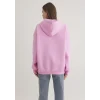 Mavi 1600361-71038 Mavi Logo Baskılı Kapüşonlu Pembe Sweatshirt